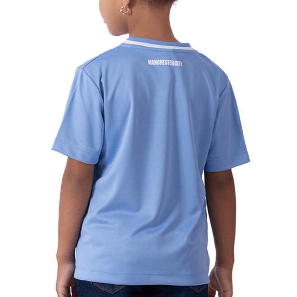 Imagem de Camisa Manchester City Menina Infantil Braziline Azul