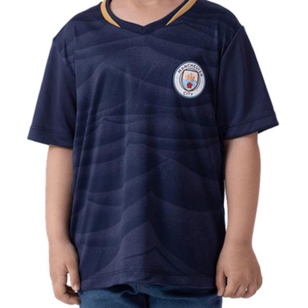 Imagem de Camisa Manchester City Menino Infantil Braziline Peter Azul