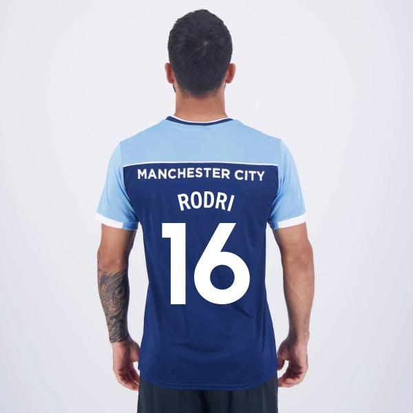 Camisa Manchester City Rodri 16 Navy Marinho - Balboa Imagem de Camisa Manchester City Rodri 16 Navy Marinho