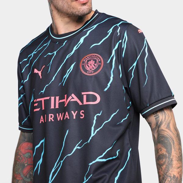 Imagem de Camisa Manchester City Third 23/24 s/n Torcedor Puma Masculina