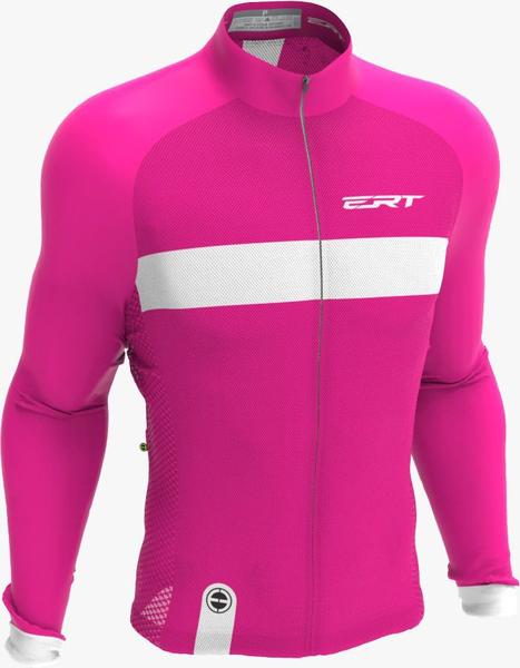 Imagem de Camisa Manga Longa Ciclismo Ert Nova Tour Strip Pink