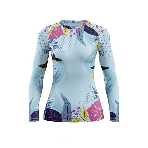 Imagem de Camisa Manga Longa Feminina Moda Praia Uv 50 Térmica Dry 4