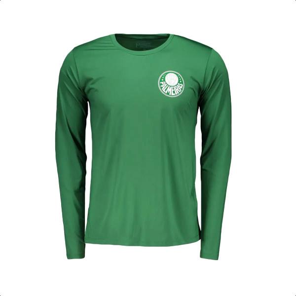 Imagem de Camisa manga longa palmeiras brave masculina 50+proteção uv 