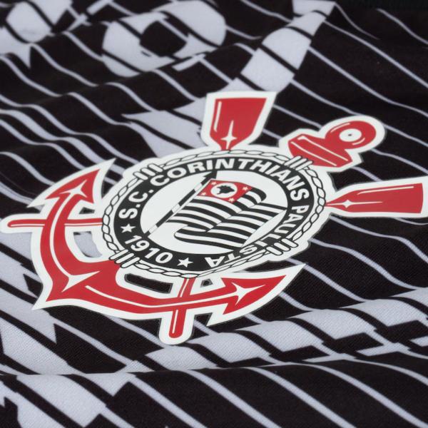 Imagem de Camisa Masculina Corinthians Timão Millenium Preto Branco SPR