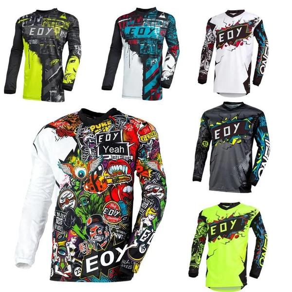 Imagem de Camisa Masculina de Manga Comprida para Motocross, MTB e Ciclismo - Ideal para Off-Road e DH