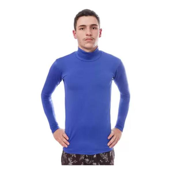 Imagem de Camisa Masculina Estilo Inverno Manga Longa Gola Alta