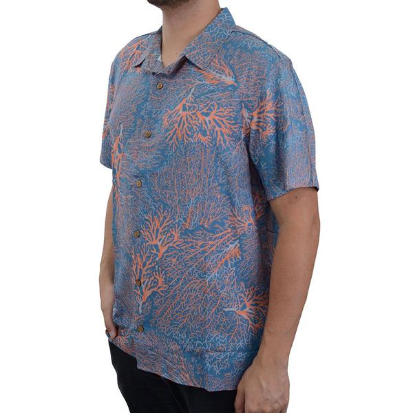 Imagem de Camisa Masculina Freesurf Estampa Corais Azul - 1105