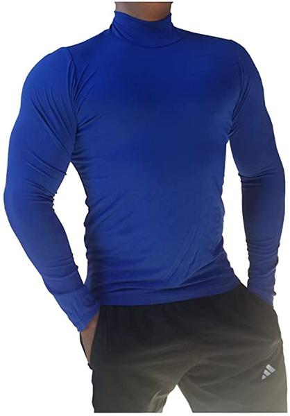 Imagem de Camisa masculina gola alta/segunda pele/com proteção uv fator 50