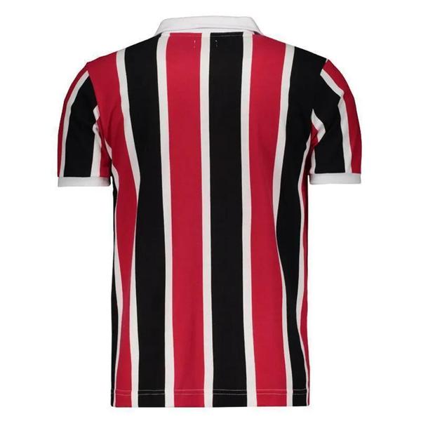 Imagem de Camisa masculina polo retro listrada com cordinha 100% algodão - são paulo