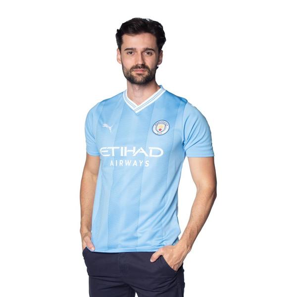 Imagem de Camisa Masculina Puma Manchester City 23/24 Home Torcedor Azul