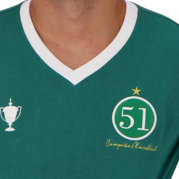 Imagem de Camisa masculina retrô 1951 palmeiras 100% algodão