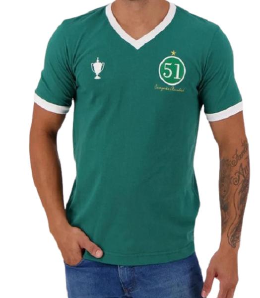 Imagem de Camisa masculina retrô 1951 palmeiras 100% algodão