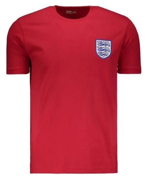 Imagem de Camisa masculina retro vermelha inglaterra 1966 100% algodão