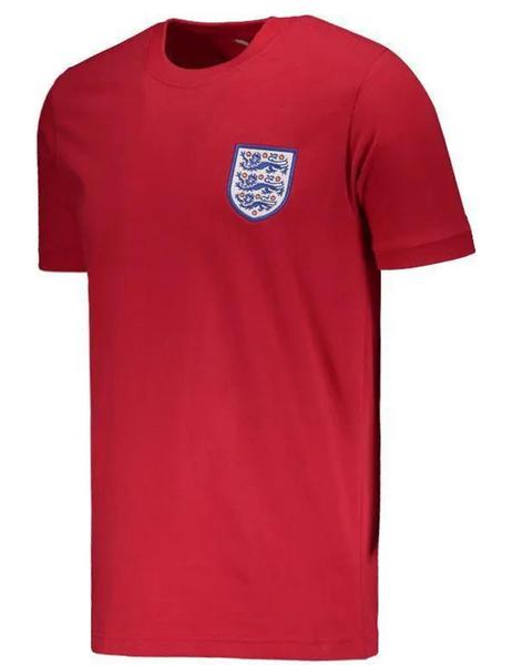 Imagem de Camisa masculina retro vermelha inglaterra 1966 100% algodão