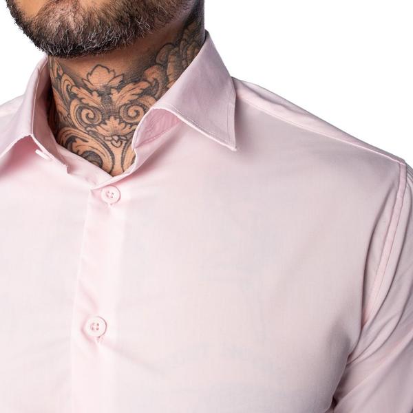 Imagem de Camisa Masculina Sea Surf Manga Longa Rosa Claro