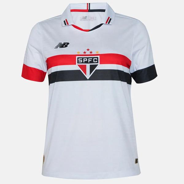 Imagem de Camisa New Balance São Paulo 2024 Feminina Torcedor Branco