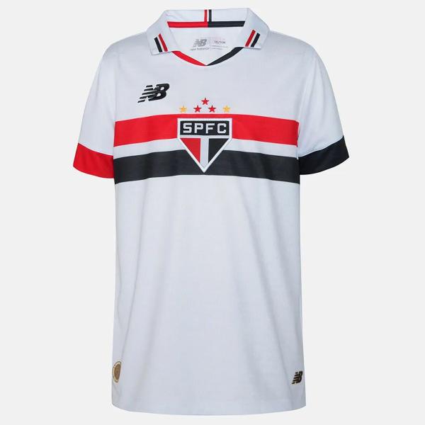 Imagem de Camisa New Balance São Paulo 2024 Infantil Torcedor Branco