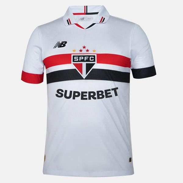 Imagem de Camisa New Balance São Paulo Home 2024 Branco