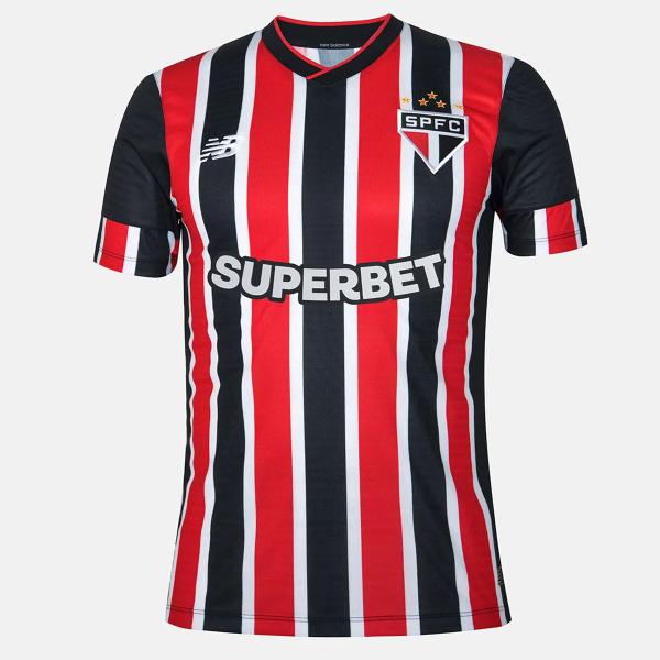 Imagem de Camisa New Balance São Paulo II 2024 Patrocínio Vermelha