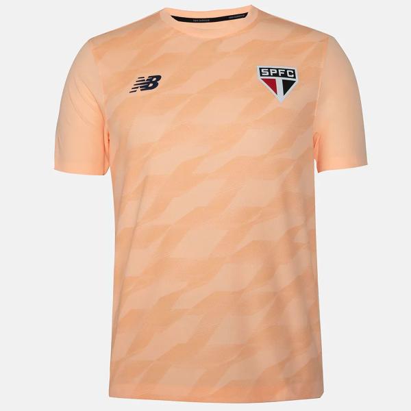 Imagem de Camisa New Balance São Paulo Treino 2024 Laranja