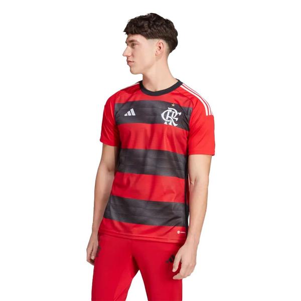 Imagem de Camisa Oficial Flamengo I 23/24 Masculina Vermelho Preto