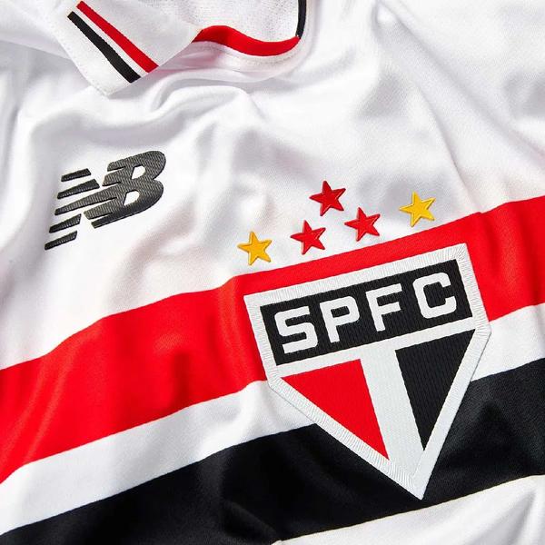 Imagem de Camisa oficial são paulo i branca 2024 new balance jogador