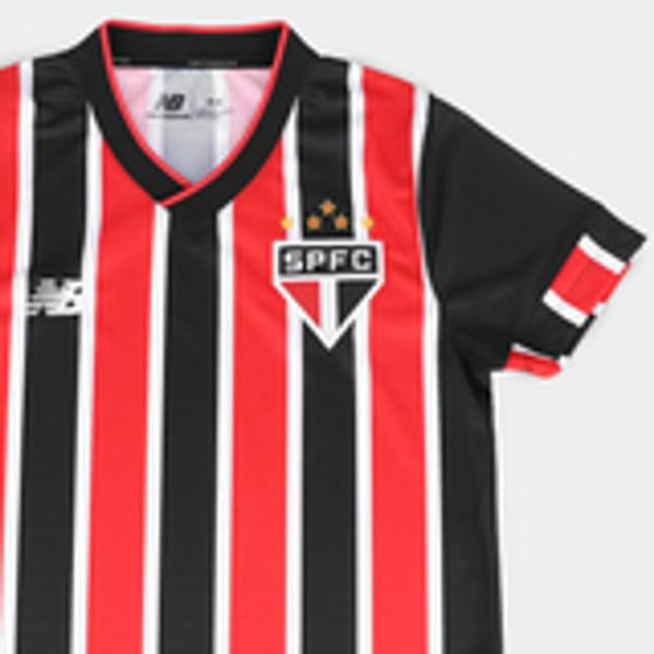 Camisa Oficial São Paulo II 24/25 s/n Torcedor New Balance Feminina - Vermelho+Branco Imagem de Camisa Oficial São Paulo II 24/25 s/n Torcedor New Balance Feminina - Vermelho+Branco