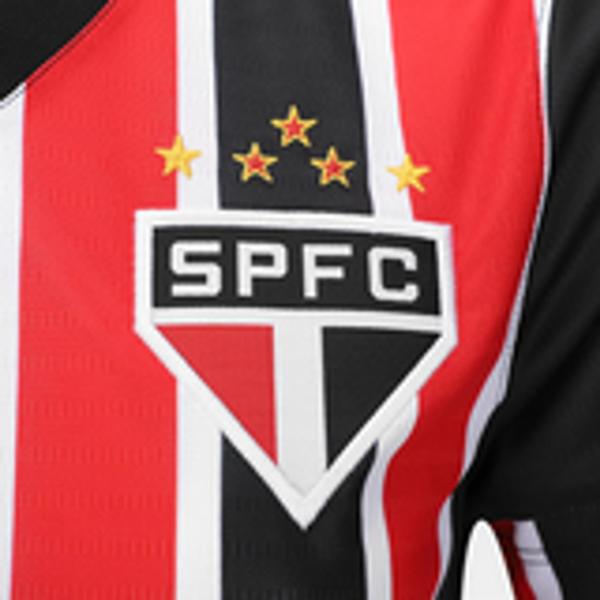 Camisa Oficial São Paulo II 24/25 s/n Torcedor New Balance Feminina - Vermelho+Branco Imagem de Camisa Oficial São Paulo II 24/25 s/n Torcedor New Balance Feminina - Vermelho+Branco