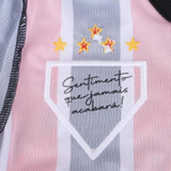 Camisa Oficial São Paulo II 24/25 s/n Torcedor New Balance Feminina - Vermelho+Branco Imagem de Camisa Oficial São Paulo II 24/25 s/n Torcedor New Balance Feminina - Vermelho+Branco