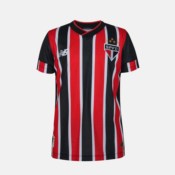 Imagem de Camisa Oficial São Paulo Infantil II 24/25 s/n Torcedor New Balance - Vermelho+Branco