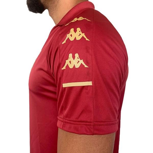 Imagem de Camisa Oficial Vasco da Gama 22/23 Polo Masculina Bordo Dourado