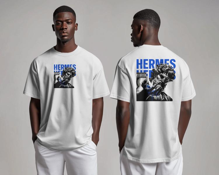 Camisa Oversized Estampa King Hermes Masculina Estilosa - Camiseta