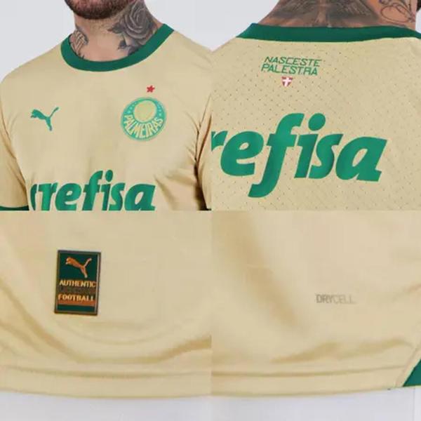 Imagem de Camisa Palmeiras 24/25 Home III Dourada Versão Jogador