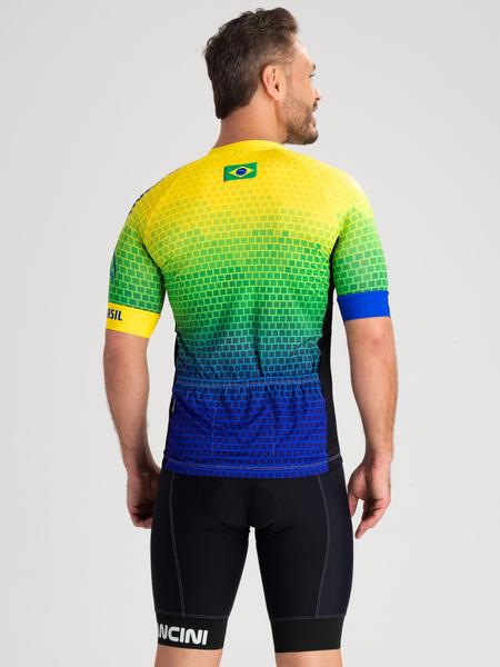 Imagem de Camisa Para Ciclismo Masculina Brasil Savancini (3110)