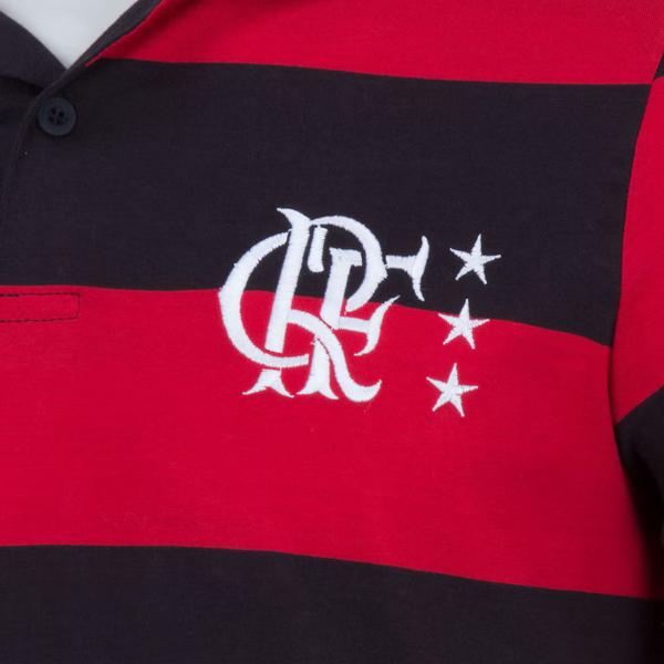 Imagem de Camisa Polo Braziline Flamengo Control Masculina - Vermelho e Preto