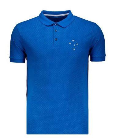 Imagem de Camisa Polo Cruzeiro Hat Trick Azul Especial - Estrelas