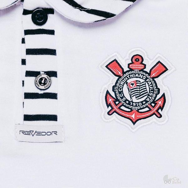 Imagem de Camisa Polo Infantil Corinthians Feminina Oficial