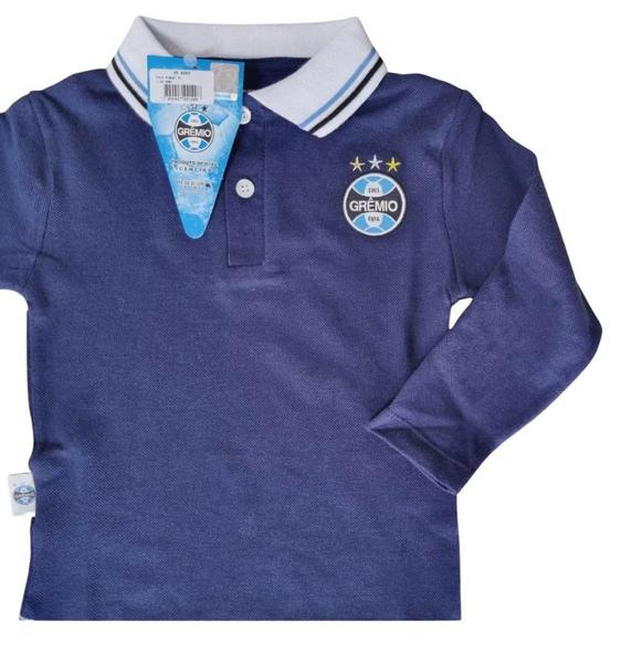 Imagem de Camisa Polo Infantil Grêmio Manga Longa Oficial