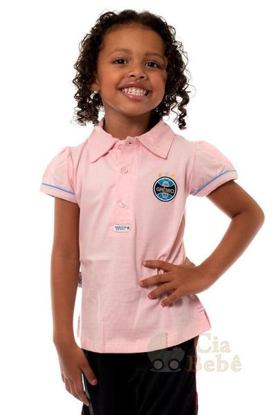 Imagem de Camisa Polo Infantil Grêmio Rosa Oficial