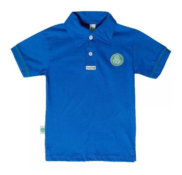 Imagem de Camisa Polo Infantil Palmeiras Azul Oficial