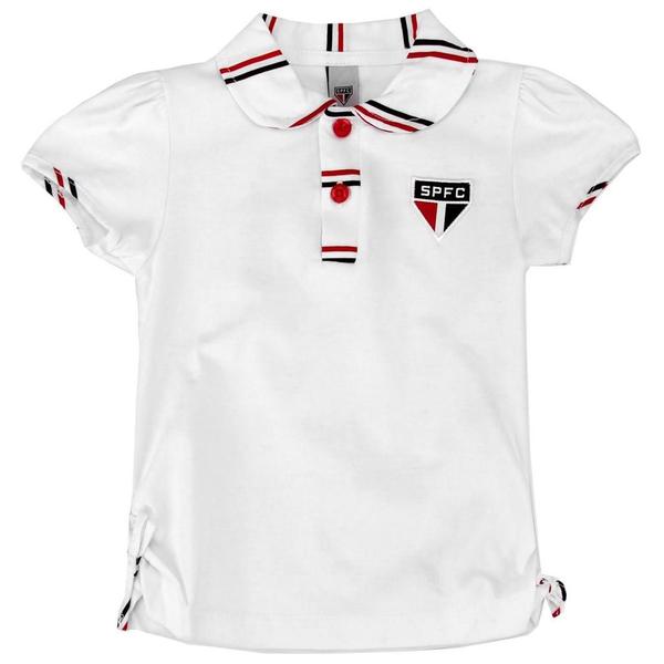 Imagem de Camisa Polo Infantil São Paulo Feminina Oficial