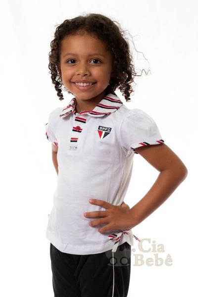 Imagem de Camisa Polo Infantil São Paulo Feminina Oficial