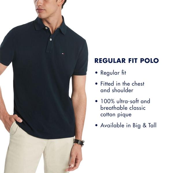 Imagem de Camisa polo Tommy Hilfiger Custom Fit Ciclismo Vermelha para Homens