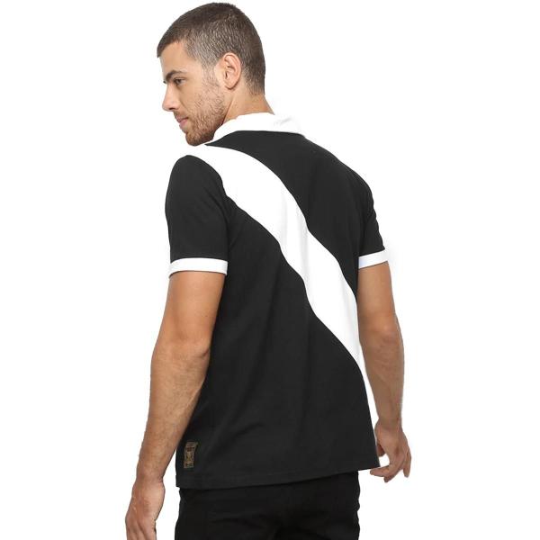 Imagem de Camisa Polo Vasco Paris Masculino - Preto e Branco