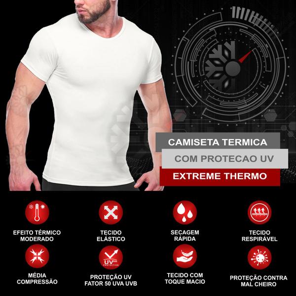 Imagem de Camisa Proteção UV 50 Compressão Segunda Pele Térmica Extreme Thermo Mista