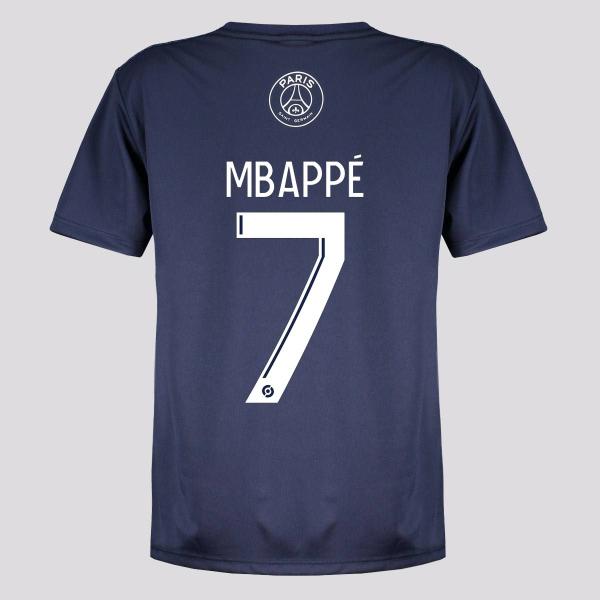 Imagem de Camisa PSG Clove 7 Mbappe Infantil Azul