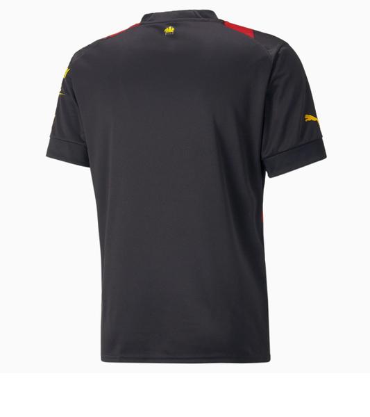 Camisa Puma Manchester City Away 2023 Masculina - Preto e Vermelho Imagem de Camisa Puma Manchester City Away 2023 Masculina - Preto e Vermelho