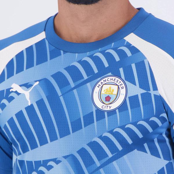 Imagem de Camisa Puma Manchester City Pré-Jogo 2024 Azul e Branca