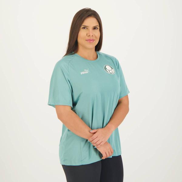 Imagem de Camisa Puma Palmeiras Casual Feminina Azul