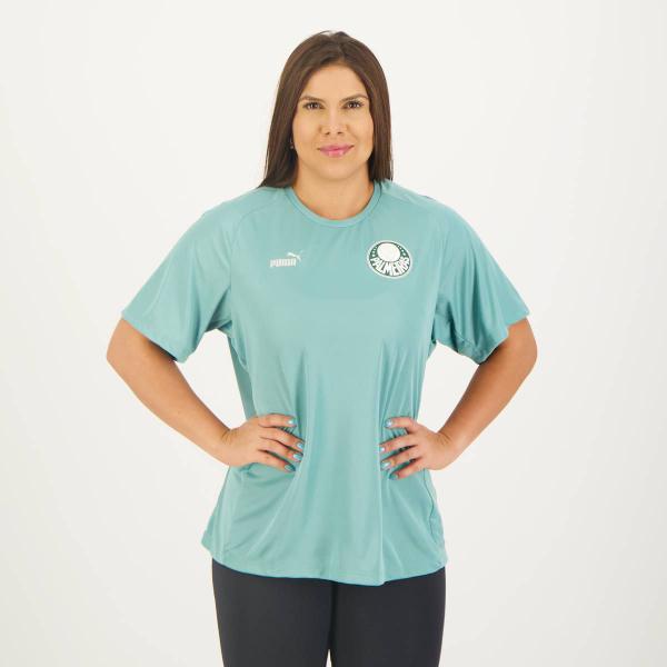 Imagem de Camisa Puma Palmeiras Casual Feminina Azul